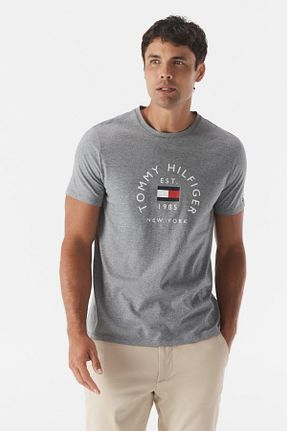 تیشرت طوسی مردانه اسلیم فیت Tommy Hilfiger - کد 849127665