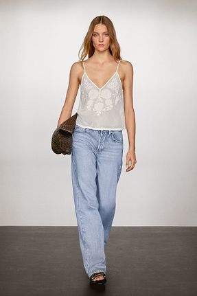 بلوز زنانه کراپ Massimo Dutti - کد 934993225