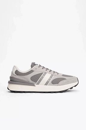 کفش اسنیکر طوسی مردانه بند دار Tommy Hilfiger - کد 896003275