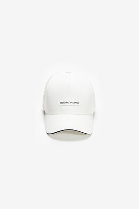کلاه سفید مردانه پنبه ای Emporio Armani - کد 936140152