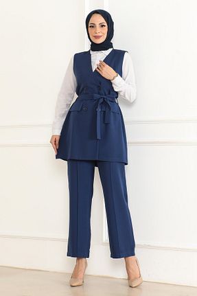 ست بالاتنه و پائین تنه حجاب سفید زنانه رگولار Missvalle - کد 935018827