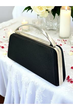 کیف مجلسی مشکی زنانه فلزی MidStore - کد 935018135