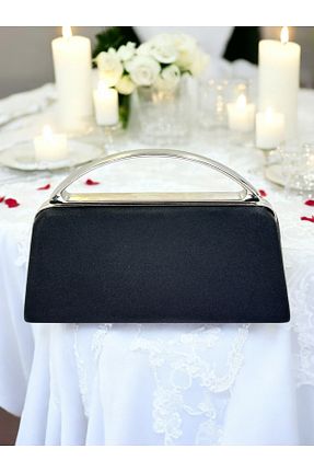 کیف مجلسی مشکی زنانه فلزی MidStore - کد 935018135