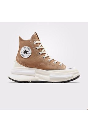 کفش اسنیکر قهوه ای زنانه بند دار Converse - کد 865339748
