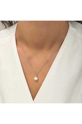 گردنبند جواهر قهوه ای زنانه مروارید ecepazarlama - کد 935020581