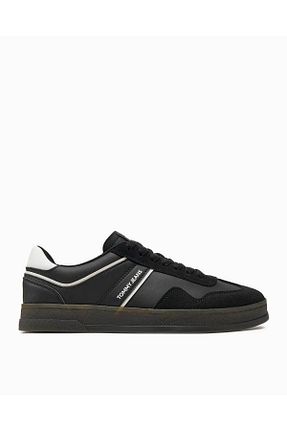 کفش اسنیکر مشکی مردانه چرم اصل Tommy Hilfiger - کد 846393337