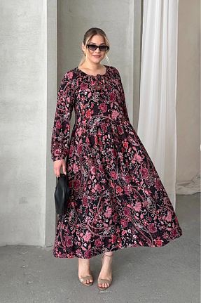 لباس سایز بزرگ مشکی زنانه سایز بزرگ Stil Diva - کد 935013422