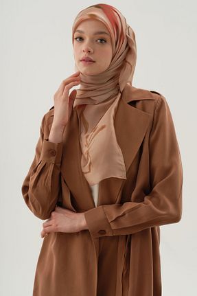 کت حجاب قهوه ای زنانه رگولار Tuğba - کد 935012573