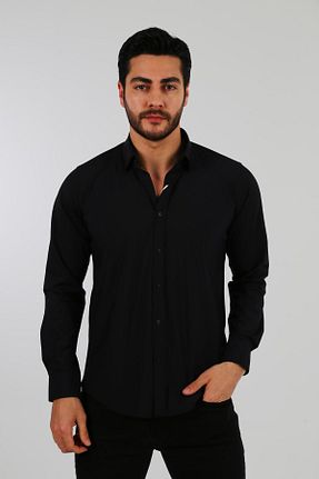 پیراهن سرمه ای مردانه اسلیم فیت Brango - کد 935026639