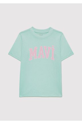 تیشرت سبز بچه گانه یقه دوچرخه Mavi - کد 904866261