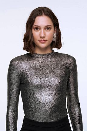 بادی طوسی زنانه یقه ماهیگیر BE BLUE - کد 287371040