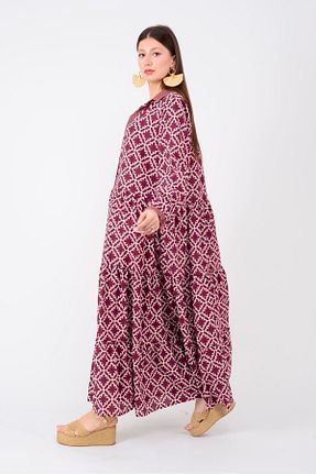 لباس حجاب زرشکی زنانه رگولار Park Moda - کد 935048217