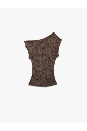 تیشرت قهوه ای بچه گانه رگولار Koton - کد 935045850