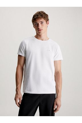 تیشرت سفید مردانه رگولار Calvin Klein - کد 796452197