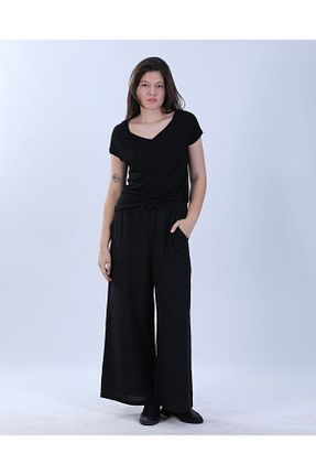 تیشرت مشکی زنانه رگولار MARE BUTİK - کد 935045742