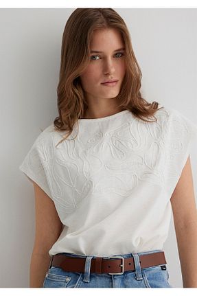 تیشرت نباتی زنانه کلاه دار Mavi - کد 917783409