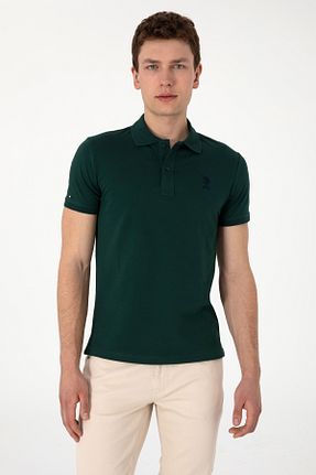پولوشرت سبز مردانه پنبه ای U.S. Polo Assn. - کد 935117373