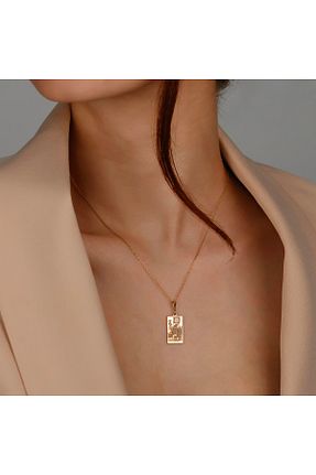 گردنبند نقره زرد زنانه 925 عیار ALTINTEMAS - کد 935069934