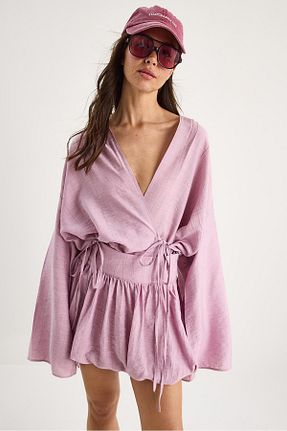 ست بالاتنه و پائین تنه بنفش زنانه بافتنی Bianco Lucci - کد 935060057