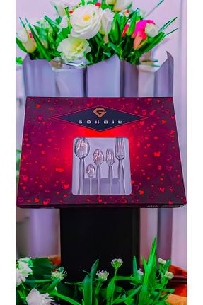 قاشق و چنگال و کارد سفید 84 Gökdil - کد 100127974