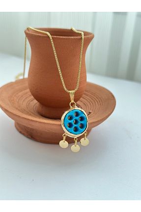 گردنبند استیل ( فولاد ) زرد زنانه استیل (فولاد) mibrillo - کد 935125312