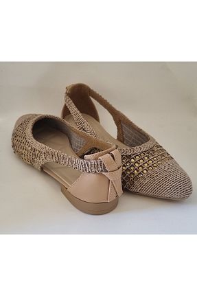 بابت بژ زنانه پارچه ای MİSS PABUÇİ - کد 935143566
