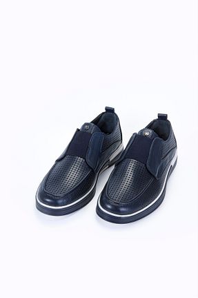 کفش لوفر سرمه ای مردانه چرم خالص Vantaggio - کد 870094789