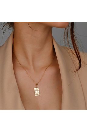 گردنبند نقره زرد زنانه 925 عیار ALTINTEMAS - کد 935160454