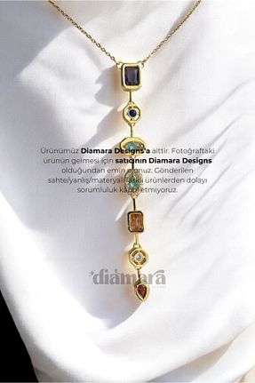گردنبند استیل ( فولاد ) زرد زنانه استیل ضد زنگ Diamara Designs - کد 917844684