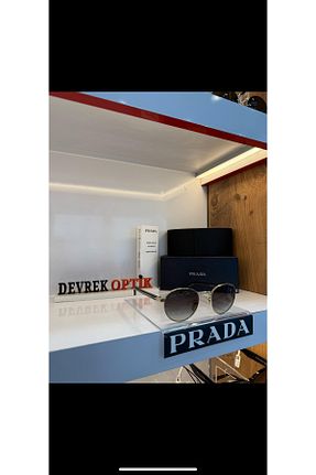 عینک آفتابی طوسی زنانه 49 Prada - کد 926692323