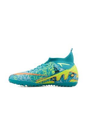 کفش فوتبال چمن مصنوعی فیروزه ای مردانه Techsport - کد 936182521