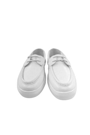 کفش کژوال سفید زنانه چرم خالص Oneka Shoes - کد 935151872