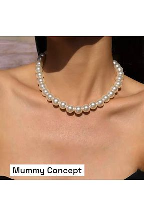 گردنبند مروارید سفید MUMMY CONCEPT - کد 935152409