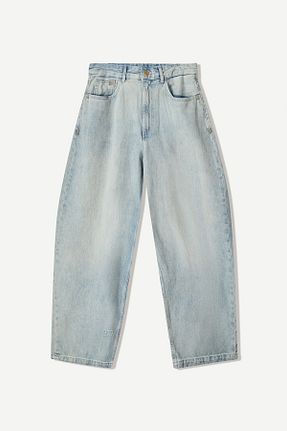 شلوار جین آبی زنانه رگولار Bershka - کد 935409093