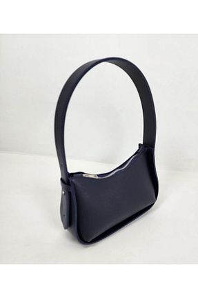 کیف دوشی سرمه ای زنانه چرم مصنوعی ASELBAG - کد 809625920