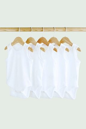 بادی و سرهمی نوزادی سفید بچه گانه پنبه ای gültekin bebe - کد 935271463