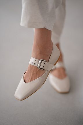 بابت نباتی زنانه چرم مصنوعی selinshoes - کد 935285435