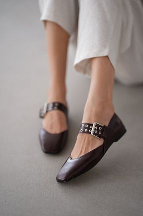 بابت زرشکی زنانه چرم مصنوعی selinshoes - کد 935285450