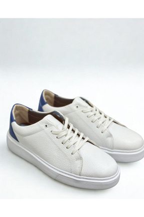 کفش اسنیکر سفید مردانه چرم اصل LINASHOES07 - کد 935273251