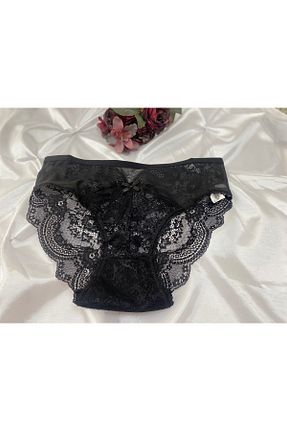 شورت سایز بزرگ مشکی زنانه فاق نرمال DERYAALIMM - کد 936206610
