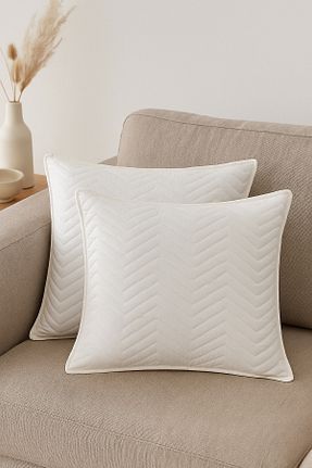 کوسن و روکش کوسن سفید پنبه ای Evlen Home Collection - کد 930961817