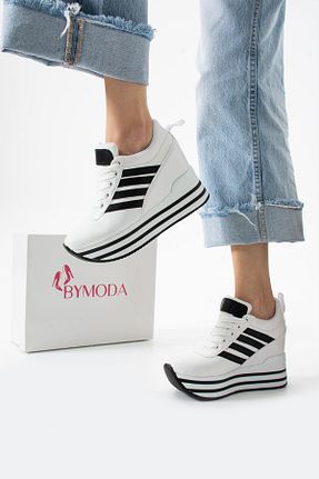 کفش پاشنه بلند پر سفید زنانه پاشنه بلند (10 سانتی متر و بالاتر) Bymoda - کد 936624906