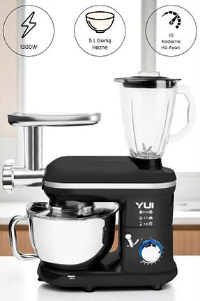 میکسر و ست میکسر مشکی 500-1500 Watt Yui - کد 785849428