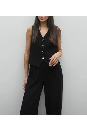ست بالاتنه و پائین تنه مشکی زنانه پنبه پلی استر G&G WARDROBE - کد 933090668