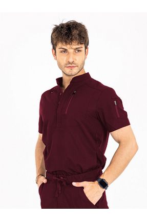 تیشرت زرشکی مردانه اسلیم فیت VITA UNIFORM - کد 940062621