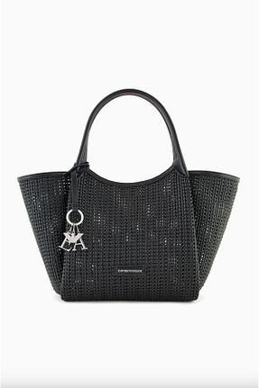 کیف دوشی مشکی زنانه چرم مصنوعی Emporio Armani - کد 936257709
