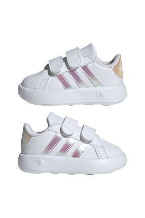 کفش اسنیکر سفید بچه گانه چسبی adidas - کد 798422992