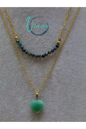 گردنبند استیل ( فولاد ) رنگی زنانه استیل ضد زنگ OCEANDESING - کد 935371369