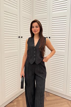 ست بالاتنه و پائین تنه مشکی زنانه بافتنی B1butik - کد 935450483