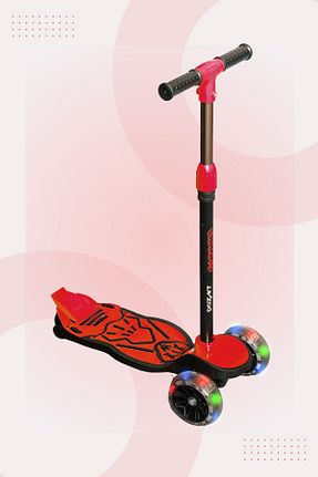 اسکوتر بچه گانه قرمز بچه گانه 3 POZART - کد 935184723